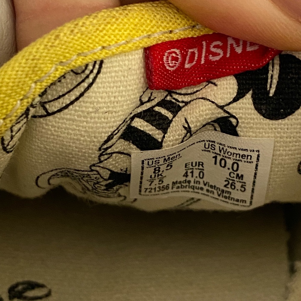 VANS Old Skool Disney Collab 80’s Mickey Mouse Men’s 8.5 Disneyland Sneakerhead - Picture 8 of 10
